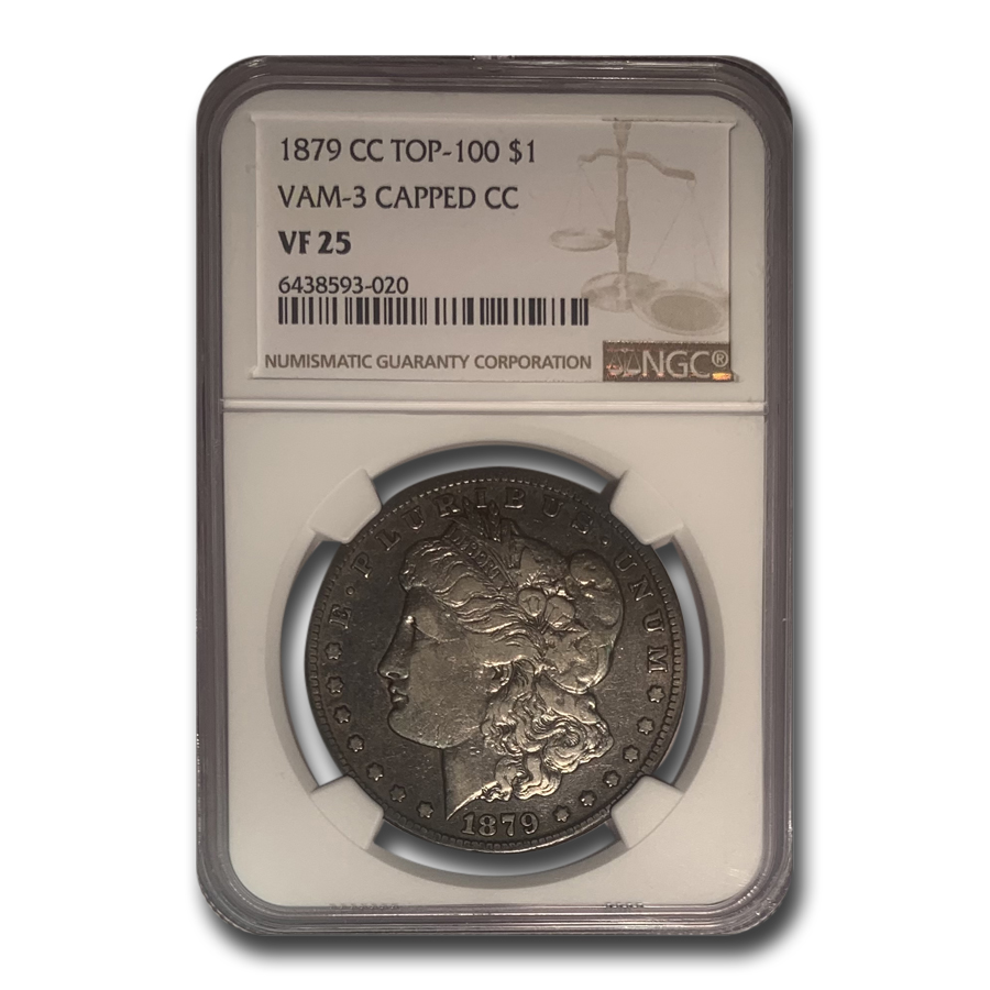 Buy 1879-CC Morgan Dollar VF-25 NGC (VAM-3 Capped CC Top-100)