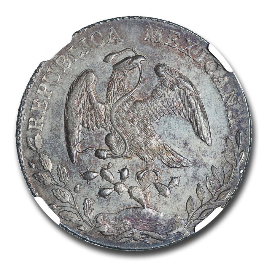 Buy 1887-Mo Mexico Silver 8 Reales MS-63 NGC