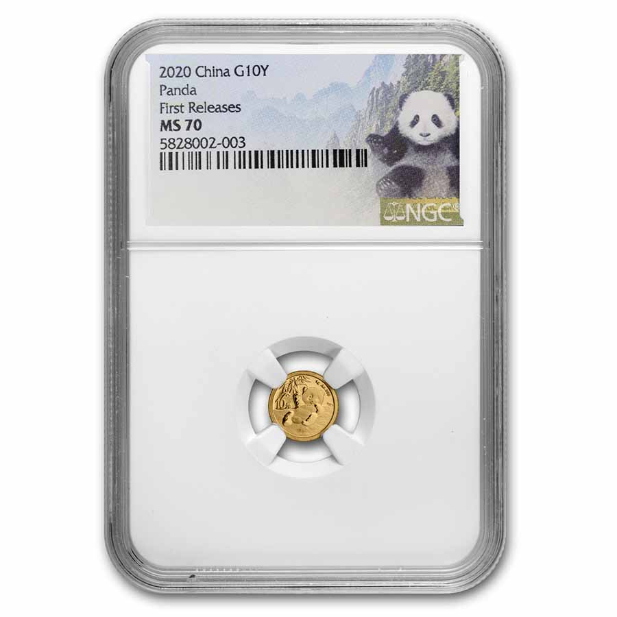 Buy 2020 China 1 gram Gold Panda MS-70 NGC (First Release)