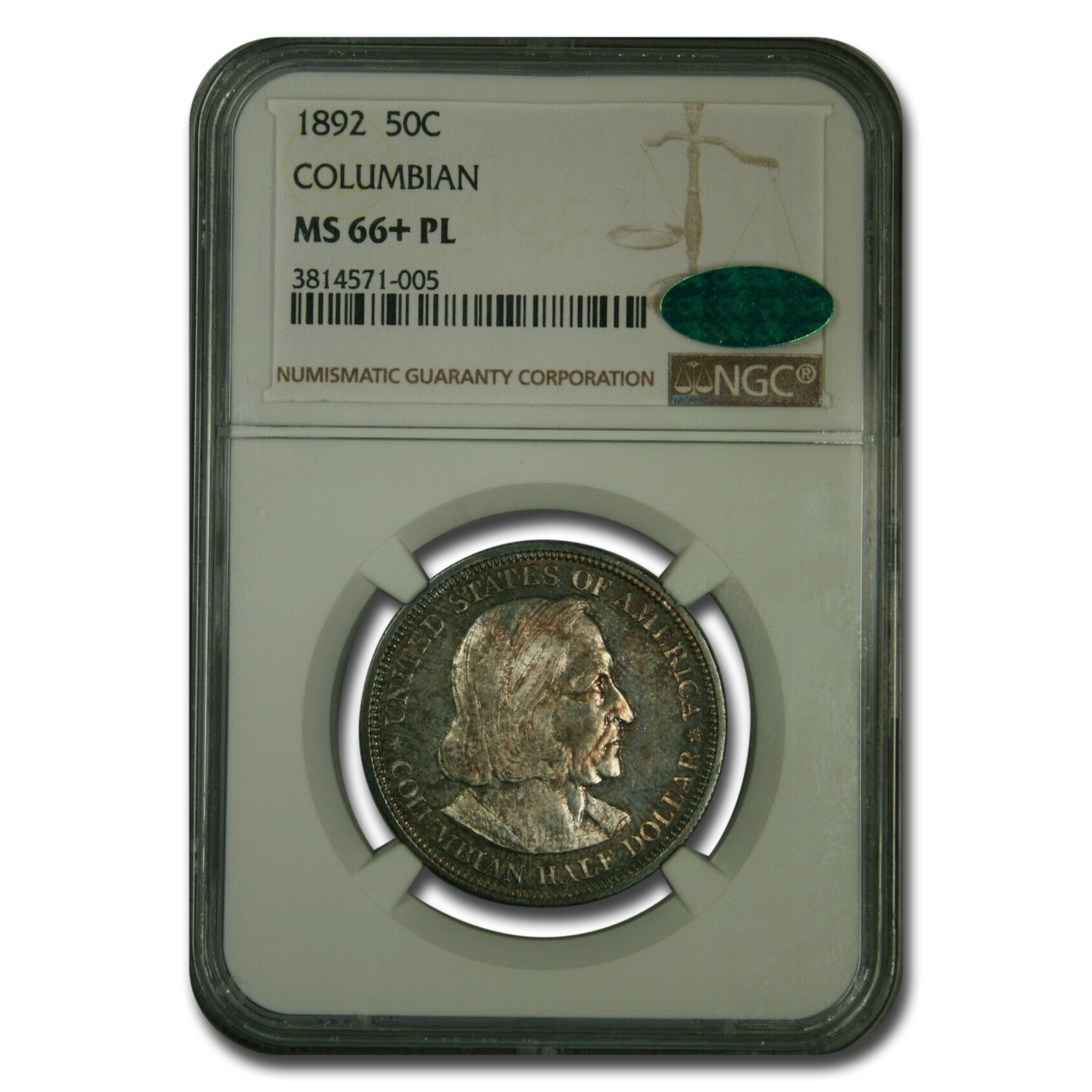 Buy 1892 Columbian Expo Half Dollar MS-66+ NGC CAC (PL)