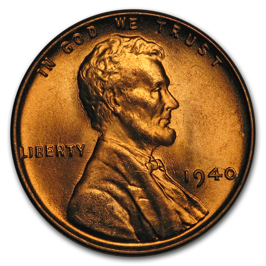 Buy 1940 Lincoln Cent BU (Red/Brown)