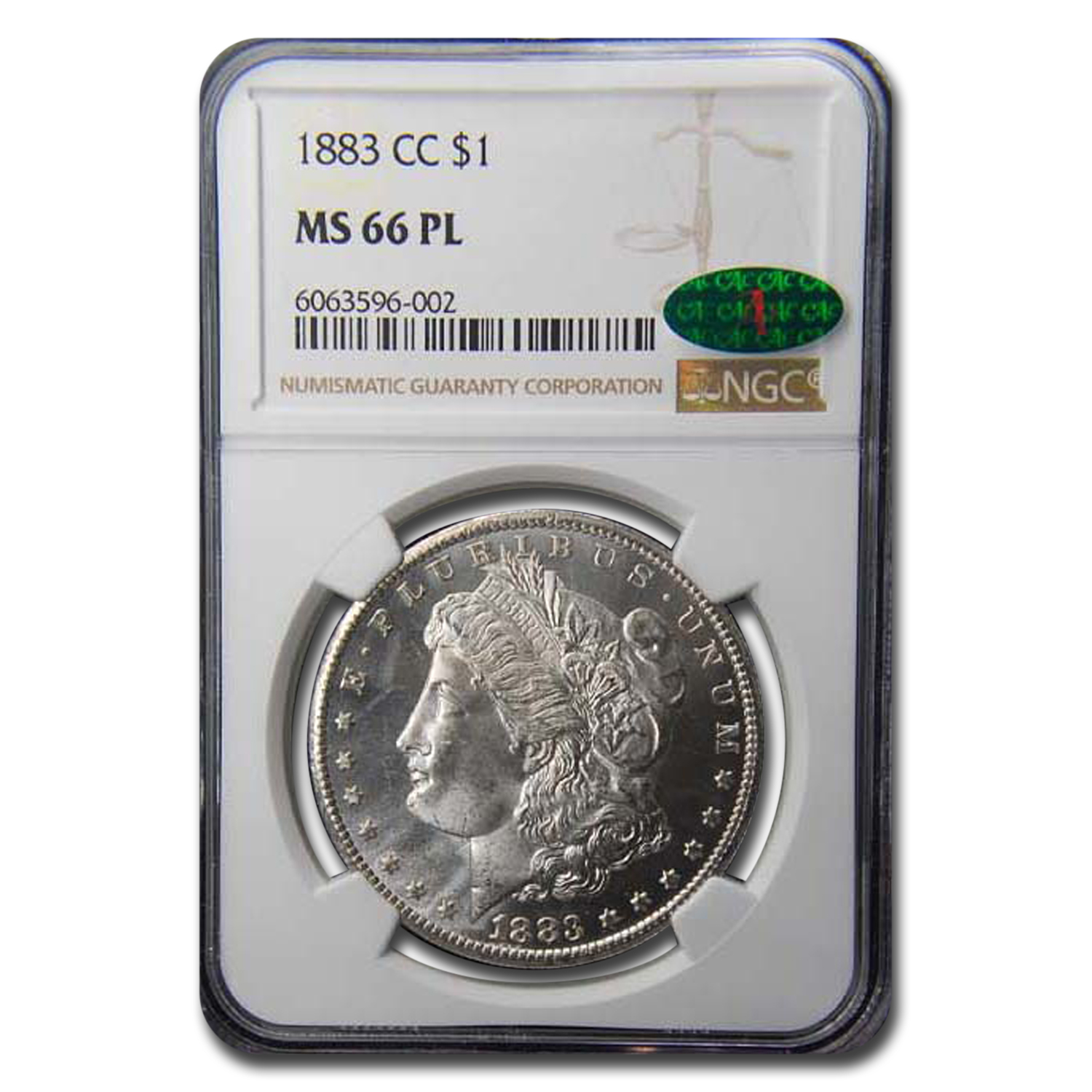 Buy 1883-CC Morgan Dollar MS-66 NGC CAC (PL)