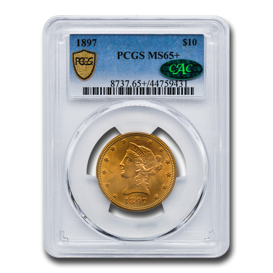 Buy 1897 $10 Liberty Gold Eagle MS-65+ PCGS CAC