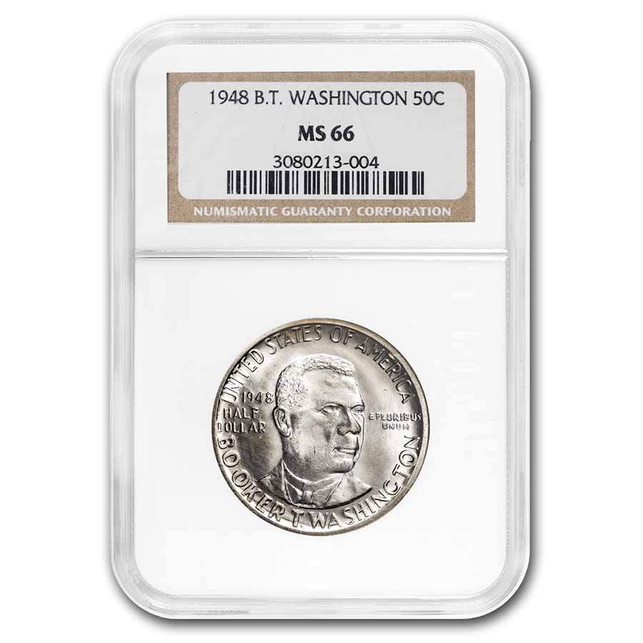 1948 Booker T. Washington Half Dollar Commem MS-66 NGC