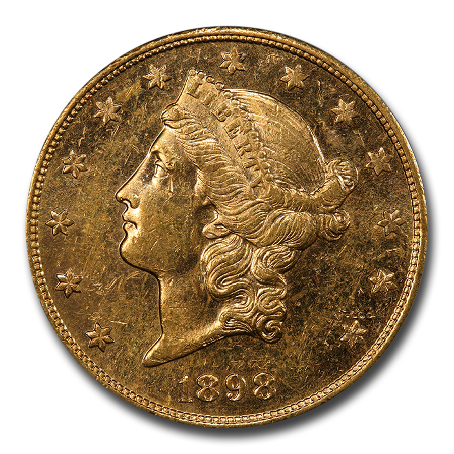 Buy 1898-S $20 Liberty Gold Double Eagle MS-61 PCGS (PL)