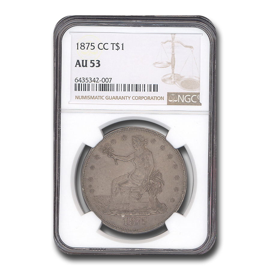 Buy 1875-CC Trade Dollar AU-53 NGC