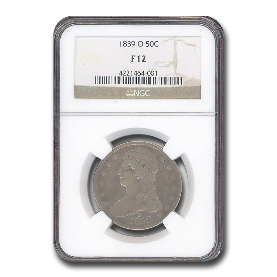 Buy 1839-O Capped Bust Half Dollar Fine-12 NGC - Click Image to Close
