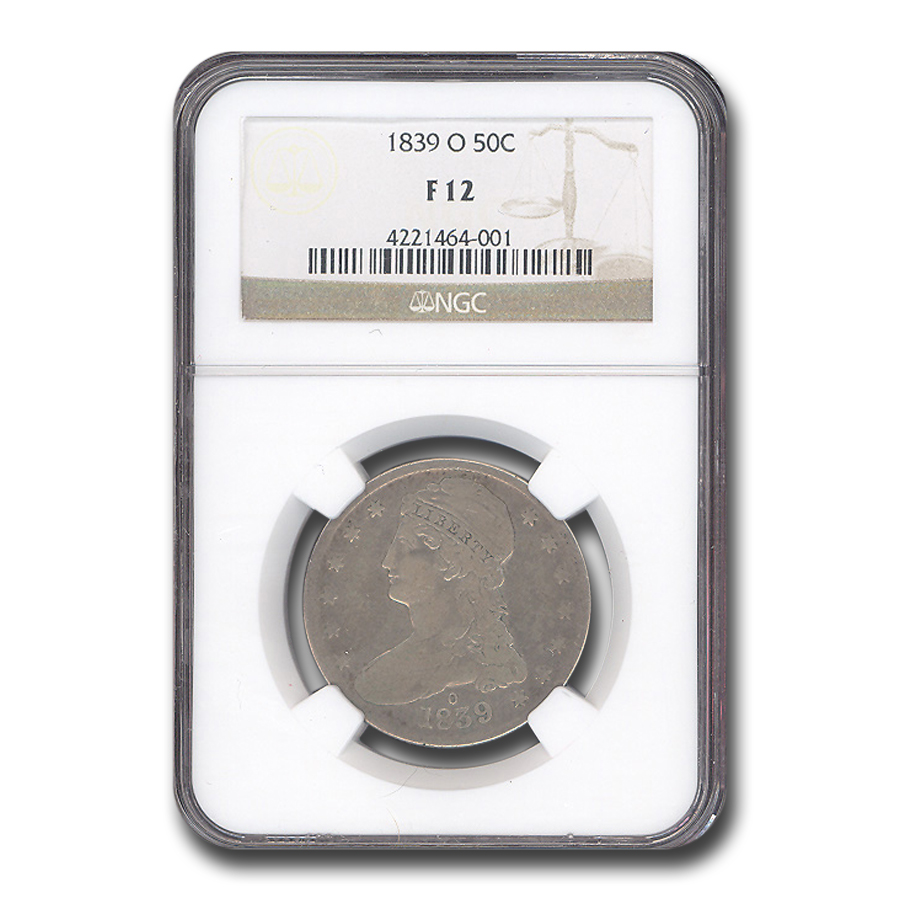 Buy 1839-O Capped Bust Half Dollar Fine-12 NGC