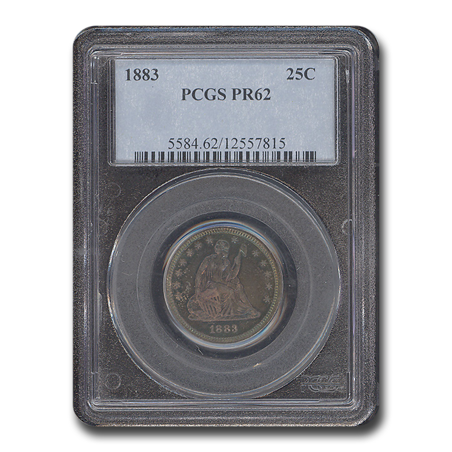 Buy 1883 Liberty Seated Quarter PR-62 PCGS