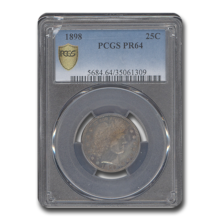 Buy 1898 Barber Quarter PR-64 PCGS