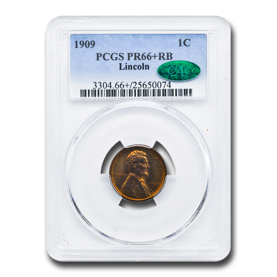 Buy 1909 Lincoln Cent PR-66+ PCGS CAC (Red/Brown)