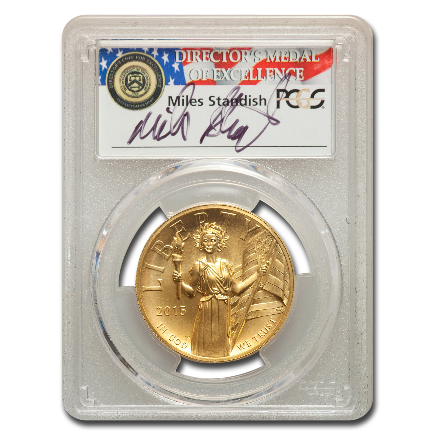 Buy 2015-W HR Amer. Liberty Gold MS-70 PCGS (FirstStrike?, Standish)