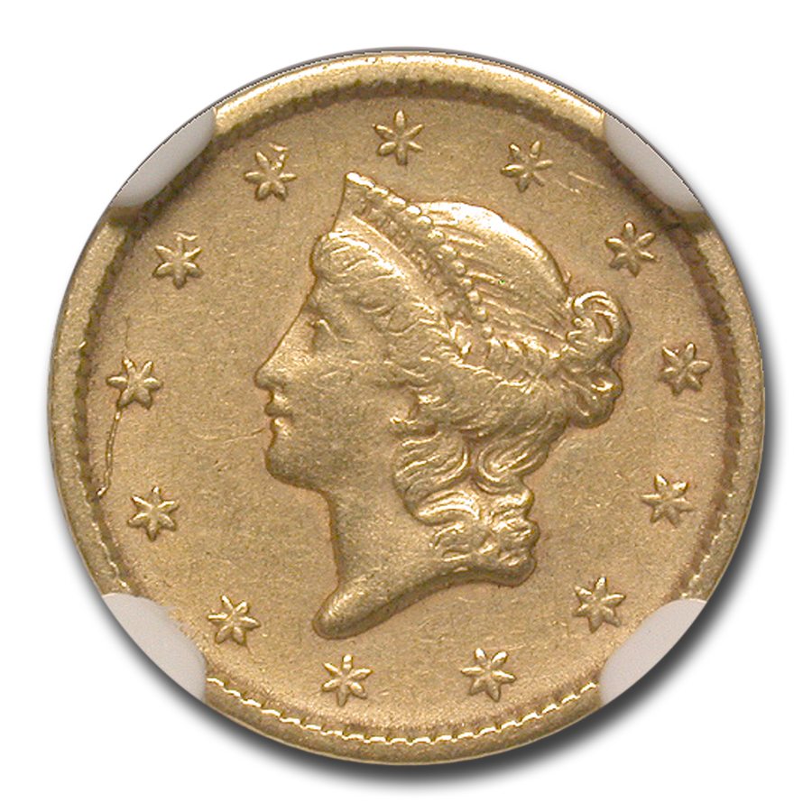 Buy 1851 $1 Indian Head Gold AU-50 NGC