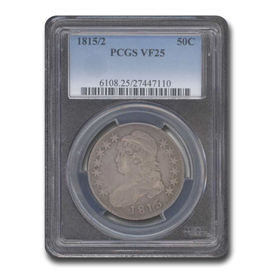 Buy 1815/2 Capped Bust Half Dollar VF-25 PCGS