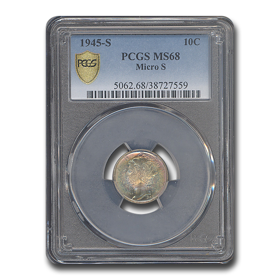 Buy 1945-S Mercury Dime MS-68 PCGS (Micro S)