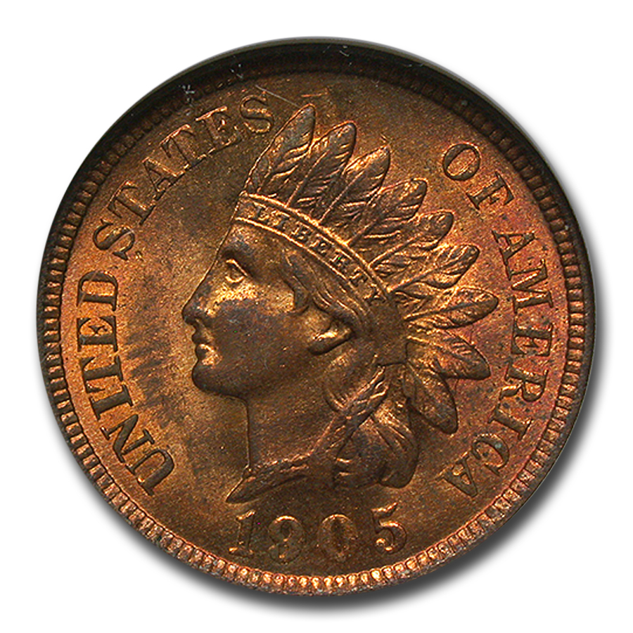 Buy 1905 Indian Head Cent MS-64 NGC (Red)