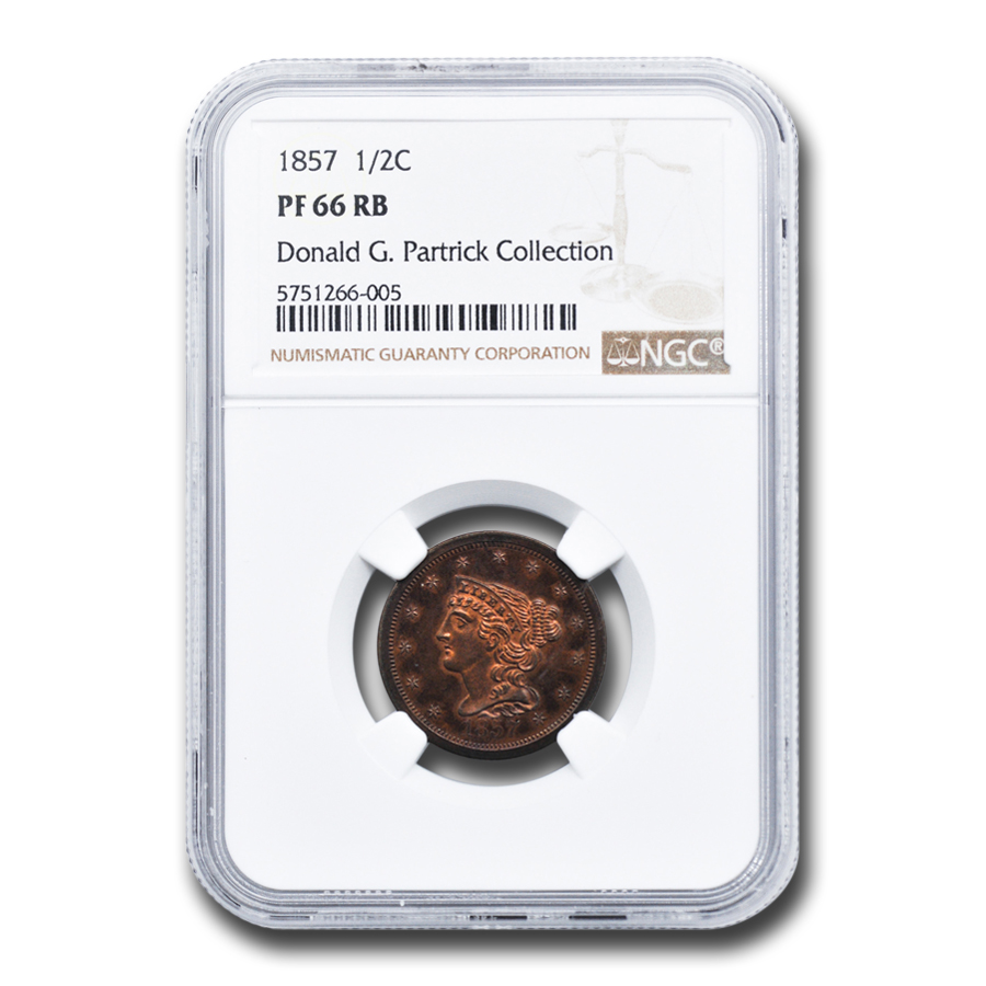 Buy 1857 Half Cent PF-66 NGC (Red/Brown) - Click Image to Close