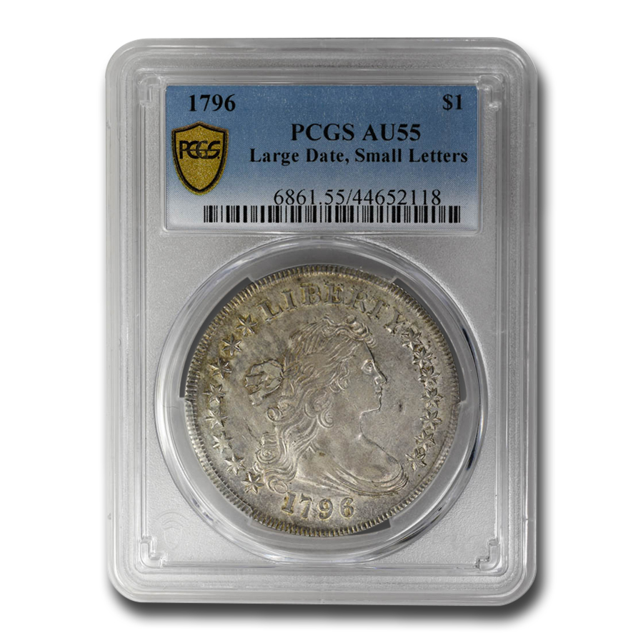 Buy 1796 Draped Bust Dollar AU-55 PCGS (Lg Date, Sm. Letters) - Click Image to Close