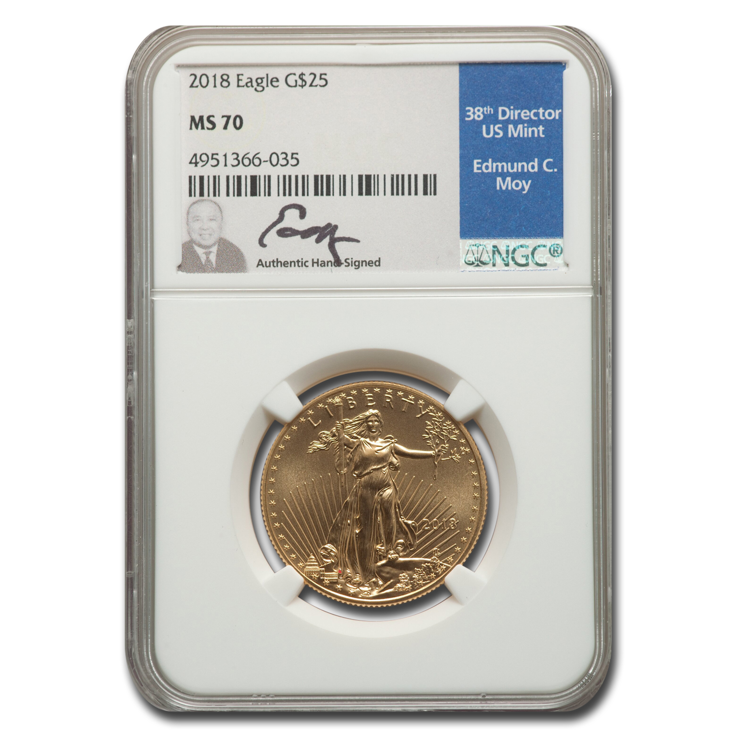 Buy 2018 1/2 oz American Gold Eagle MS-70 NGC (Moy)