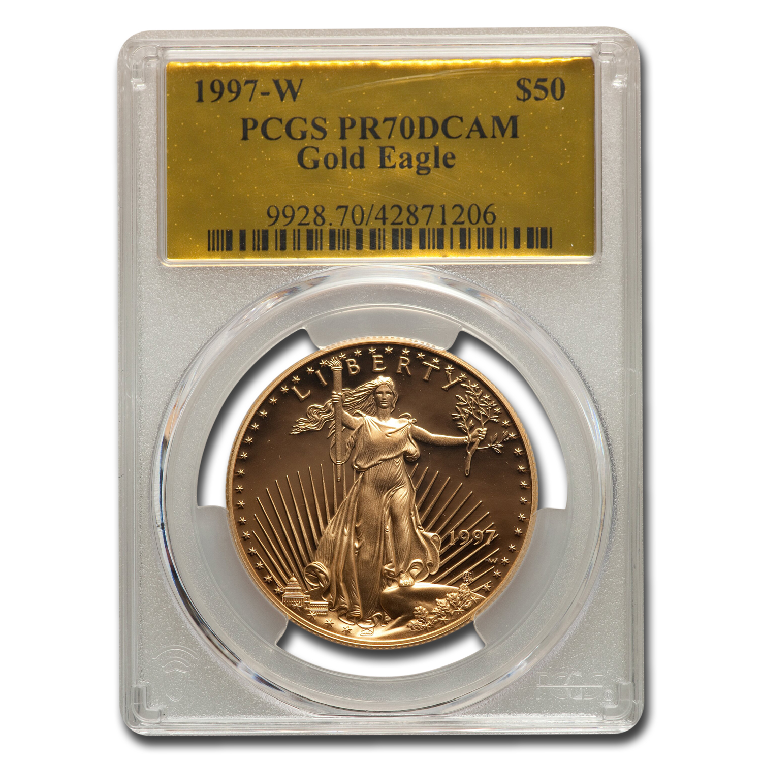 Buy 1997-W 1 oz American Gold Eagle PR-70 DCAM PCGS (Gold Foil) - Click Image to Close