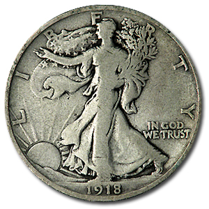 Buy 1918-D Walking Liberty Half Dollar VG