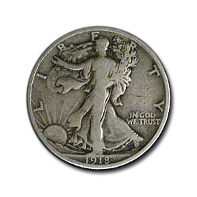 Buy 1918-S Walking Liberty Half Dollar Fine