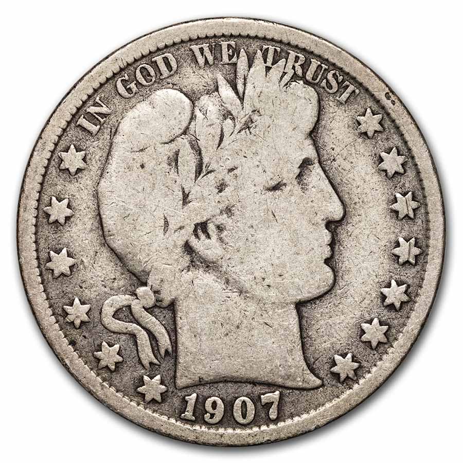 Buy 1907-S Barber Half Dollar VG