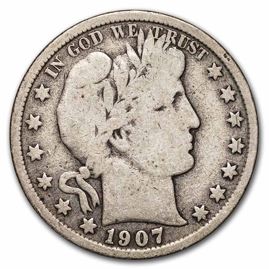 Buy 1907-S Barber Half Dollar VG