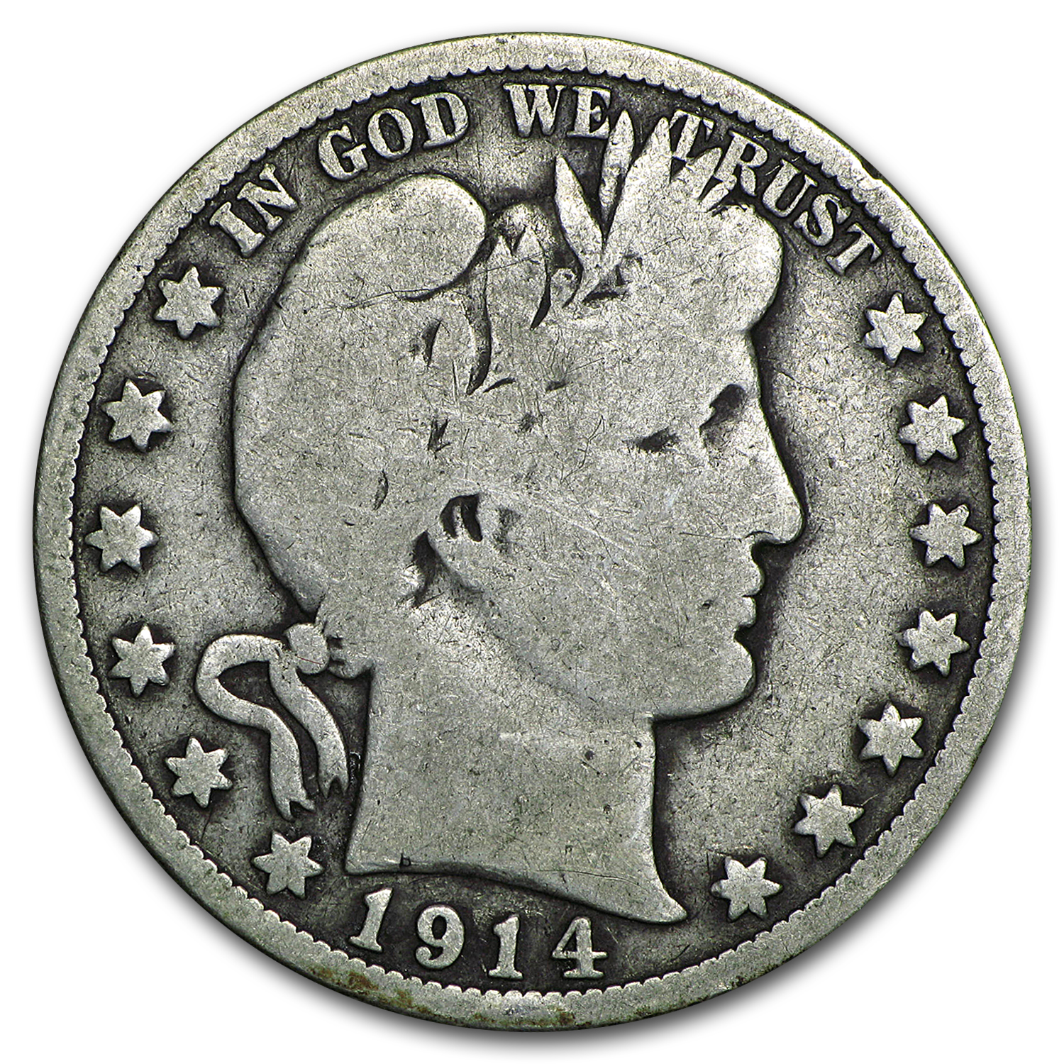 Buy 1914 Barber Half Dollar VG - Click Image to Close