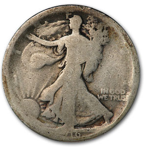 Buy 1916 Walking Liberty Half Dollar AG