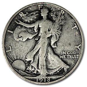 Buy 1918-S Walking Liberty Half Dollar VG