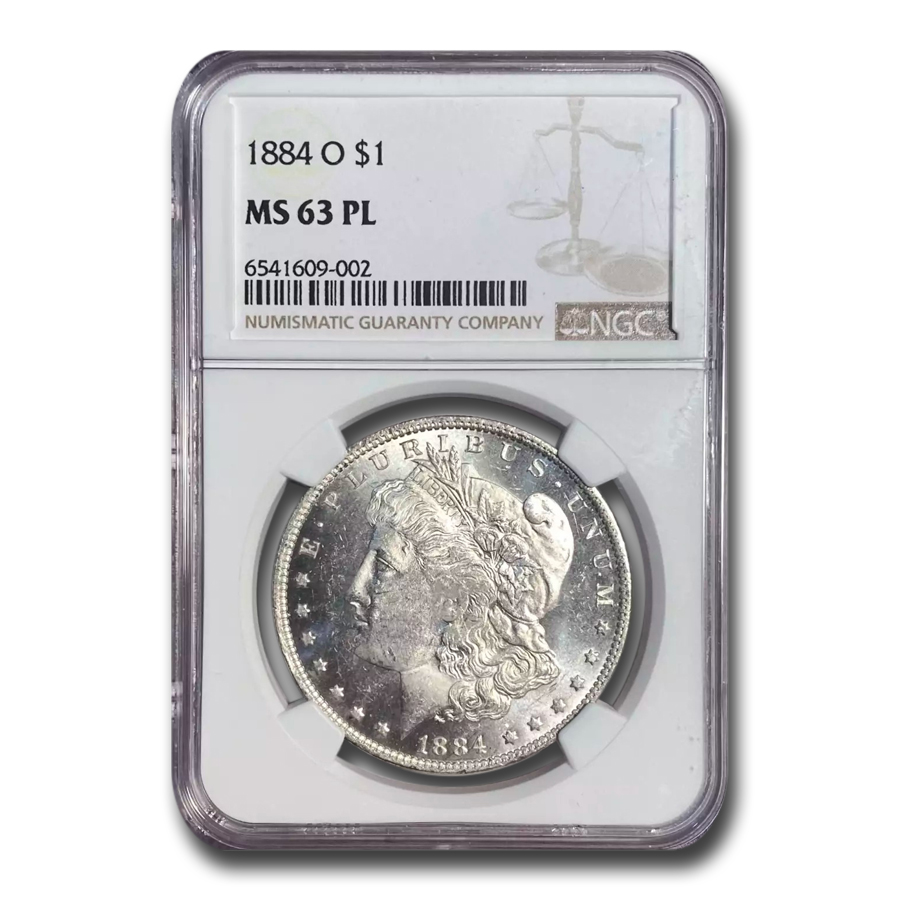 Buy 1884-O Morgan Dollar MS-63 PL Proof Like NGC