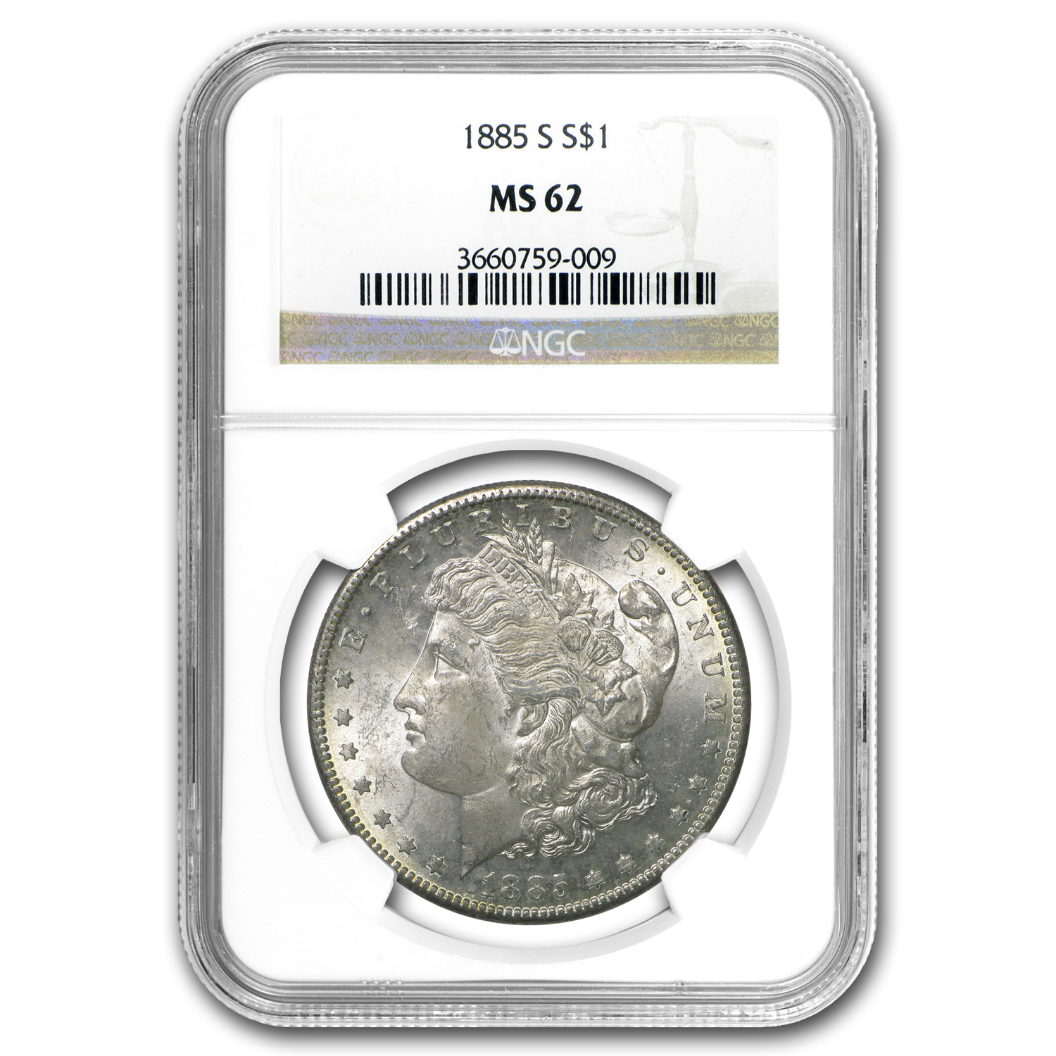 Buy 1885-S Morgan Dollar MS-62 NGC