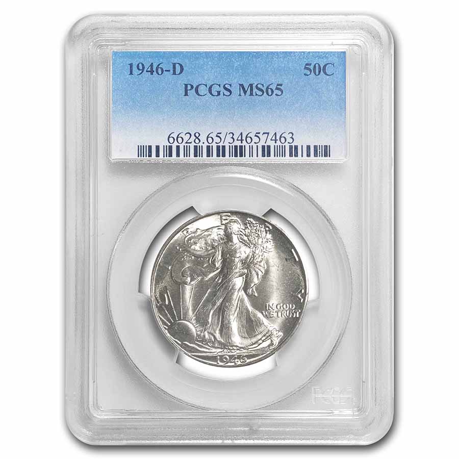 Buy 1946-D Walking Liberty Half Dollar MS-65 PCGS