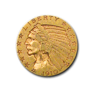 Buy 1910-S $5 Indian Gold Half Eagle XF