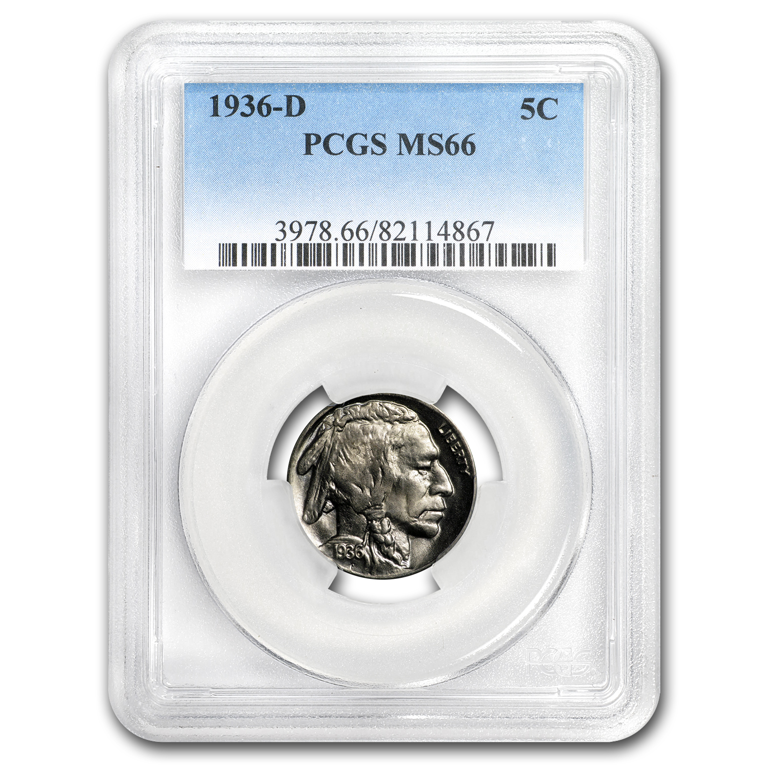 Buy 1936-D Buffalo Nickel MS-66 PCGS