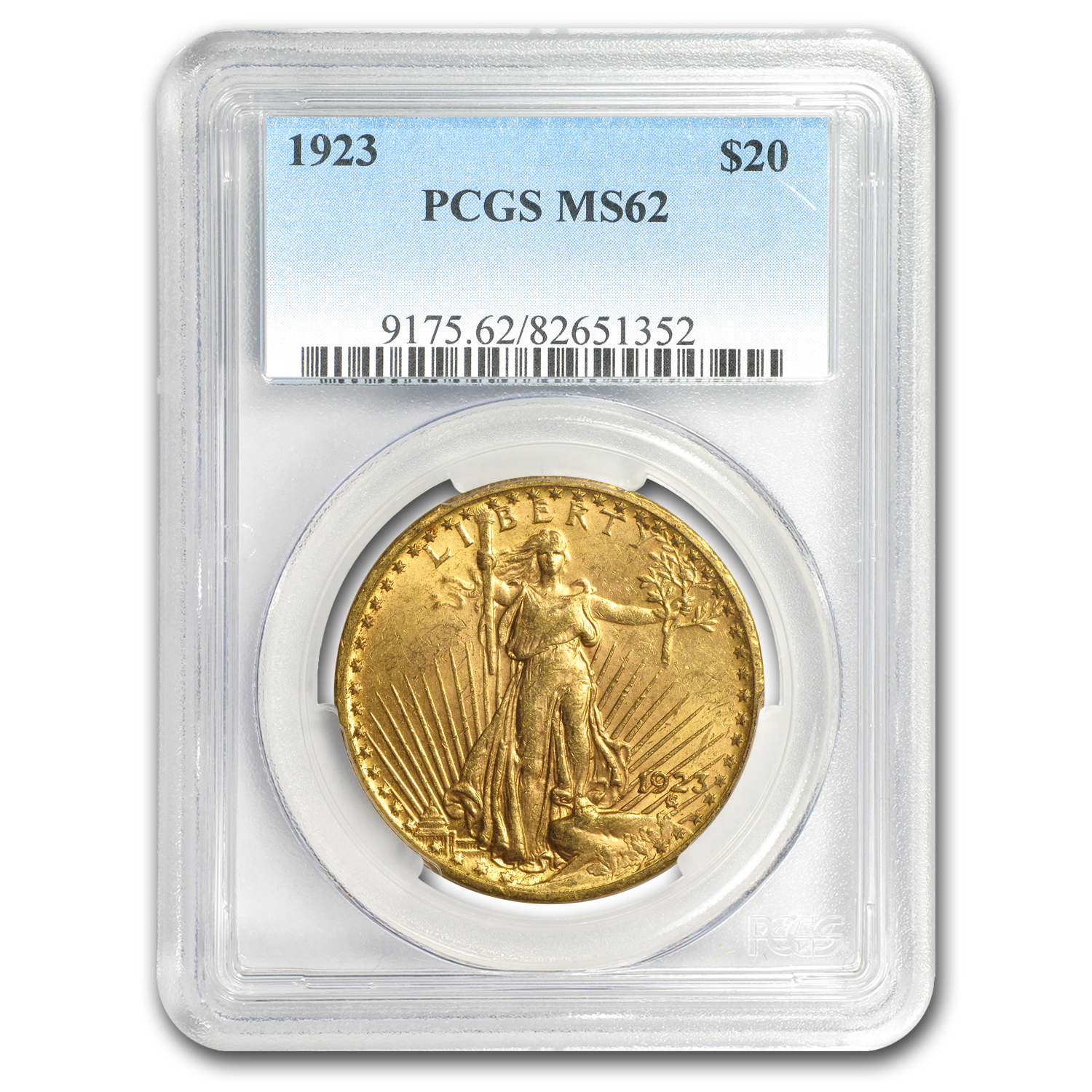 Buy 1923 $20 Saint-Gaudens Gold Double Eagle MS-62 PCGS