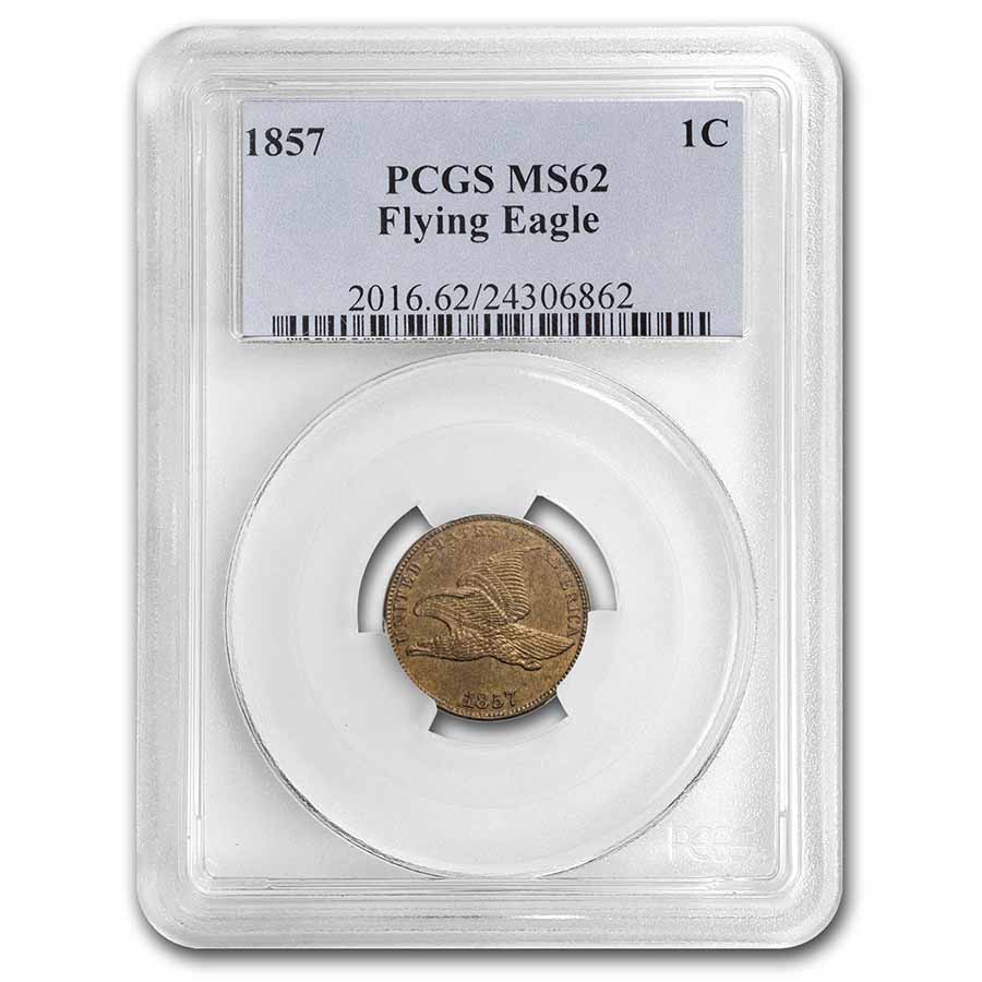 Buy 1857 Flying Eagle Cent MS-62 PCGS