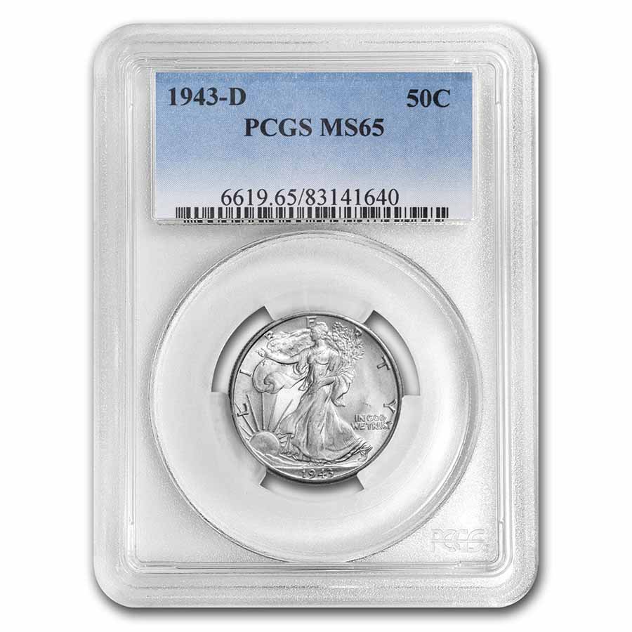 Buy 1943-D Walking Liberty Half Dollar MS-65 PCGS