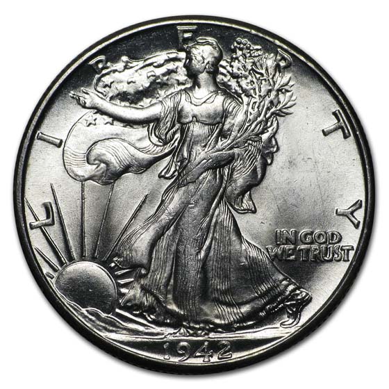 Buy 1942 Walking Liberty Half Dollar BU