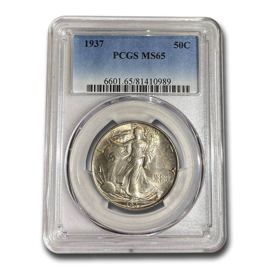 Buy 1937 Walking Liberty Half Dollar MS-65 PCGS