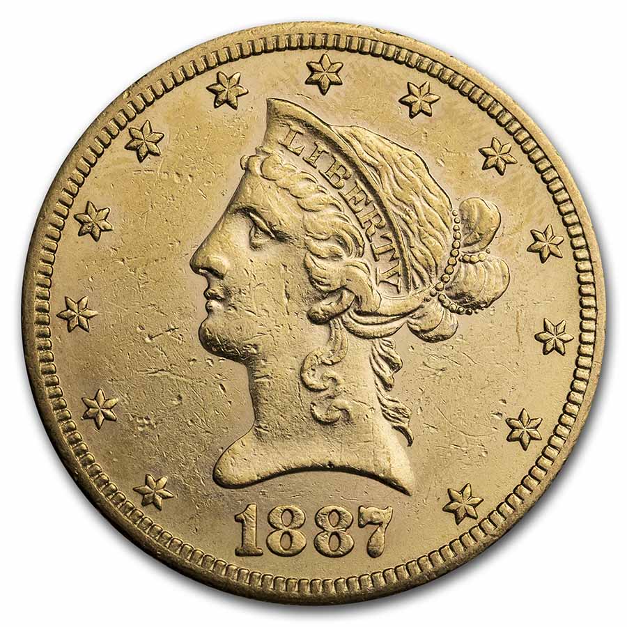 Buy 1887-S $10 Liberty Gold Eagle AU