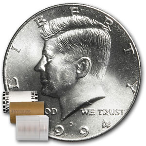 Buy 1994-D Kennedy Half Dollar 20-Coin Roll BU