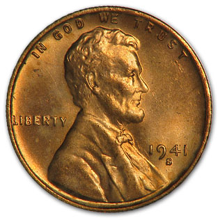 Buy 1941-S Lincoln Cent BU (Red)