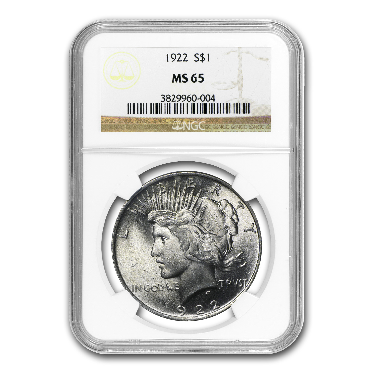 Buy 1922 Peace Dollar MS-65 NGC