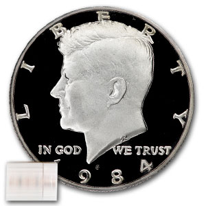 Buy 1984-S Kennedy Half Dollar 20-Coin Roll Proof