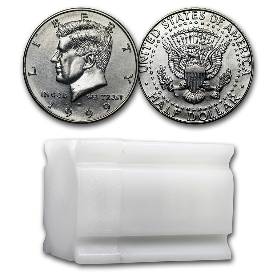 Buy 1999-P Kennedy Half Dollar 20-Coin Roll BU