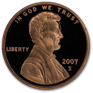 Buy 2007-S Lincoln Cent Gem Proof (Red)