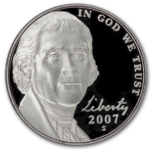 Buy 2007-S Jefferson Nickel Gem Proof
