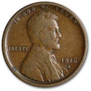 Buy 1916-S Lincoln Cent Fine